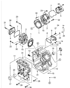 Fd791d-As04 Cylinder And Crankcase Diagram and Parts List for M60-KW LC-53AB5GFX750-29HP Cub Cadet Lawn Tractor